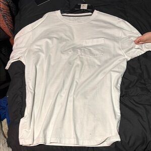 Wrangler White Short Sleeve Tee Classic Crew Neck